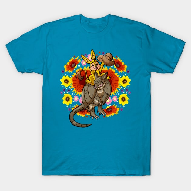 Armadillo Texas T-Shirt by Zorilita